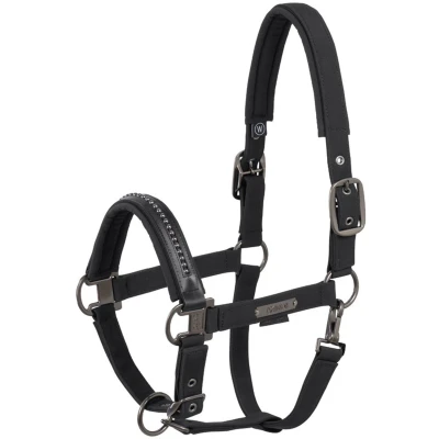 Afbeelding van Eskadron Halster Softshell Pearls Platinum Zwart VB