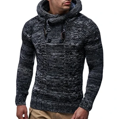 Afbeelding van Leif Nelson MIT Kapuze Hoodie, Heren, Maat: Small, Schwarz