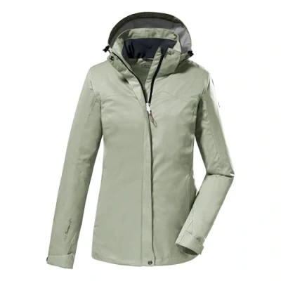 Afbeelding van killtec dames Functionele jas/buitenjas met afritsbare capuchon KOS 133 WMN JCKT, helles salbei, 48, 38383 000