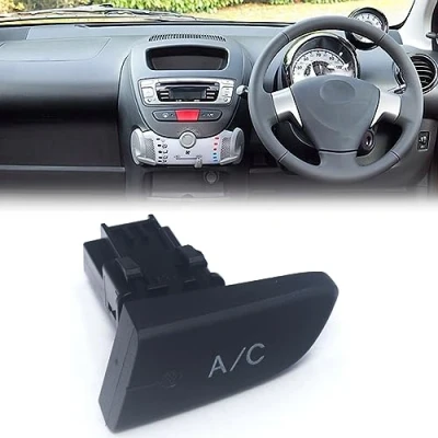 Afbeelding van FanPaYY Air Connditioner Control Switch,A/C Airconditioner Unit Button voor Peugeot 107 Citroen C1 Toyota Aygo 2005 2014 6554KX
