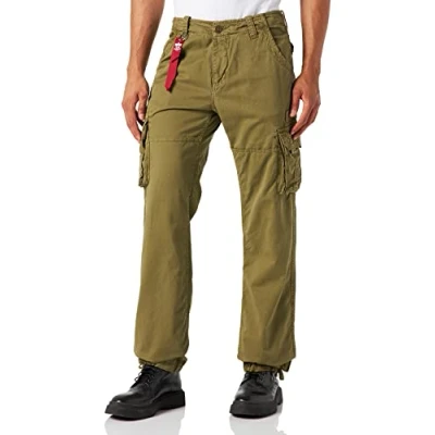 Afbeelding van Alpha Industries JET Cargobroek, Heren, Maat: 36, Olive