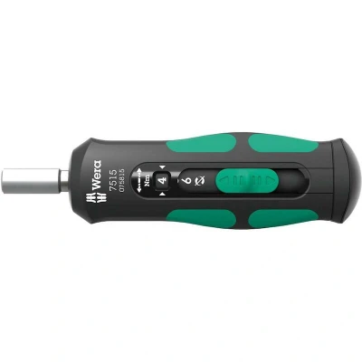 Afbeelding van Wera 7515 Kraftform Safe Torque Speed draaimomentschroevendraaier, 2 6 Nm, 1/4&quot; x 2,0 Nm 3,0 4,0 5,0 6,0 147.5 mm 05075815001