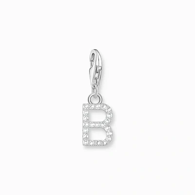 Afbeelding van Thomas Sabo 1942 051 14 Charm Dames 925er Zilver Letter B