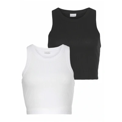 Afbeelding van LASCANA Top zwart / wit