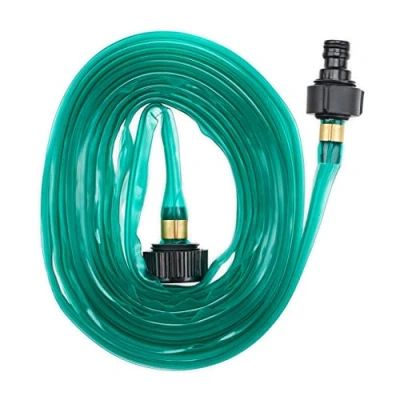 Afbeelding van Relaxdays sproeislang 5 meter sprinklerslang met koppelstukken bewateringsslang groen