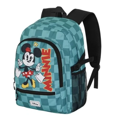 Afbeelding van Karactermania Disney Minnie Mouse Indigo FIGHT FAN 2.2 Rugzak Backpack met trolley bevestiging Turquoise