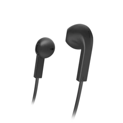 Afbeelding van Hama Oordopjes Advance Earbuds Microfoon Platte Kabel Zwart