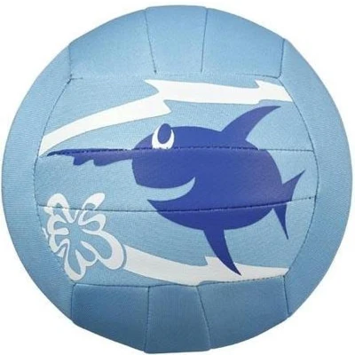 Afbeelding van Beco Neopreen Strandbal Zeedieren Ø 15 Cm Blauw