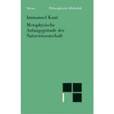 Afbeelding van Metaphysische Anfangsgrunde Der Naturwissenschaft