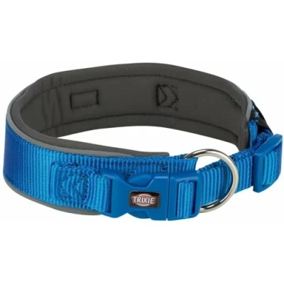 Afbeelding van Trixie Hondenhalsband Premium Grafiet Kobaltblauw L/Xl 53 62 Cm