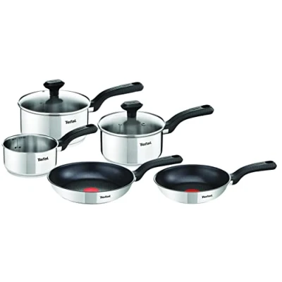 Afbeelding van Tefal Comfort Max 5 delige set steelpannen en koekenpannen Inductie C972S544