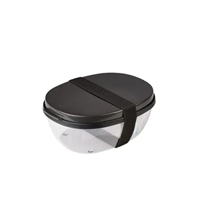 Afbeelding van Saladbox Ellipse Nordic black