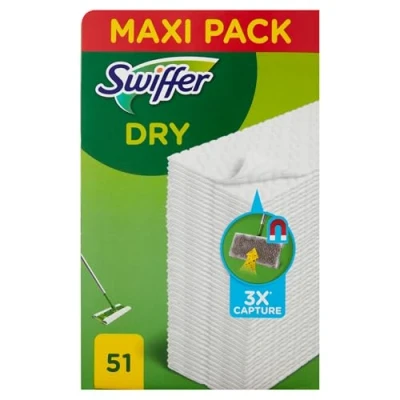 Afbeelding van Swiffer Dry Vloerreiniger Droge Doekjes (51 Stuks)