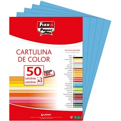 Afbeelding van Fixo Paper 11120331 karton, A3, 50 stuks, lichtblauw, 180 g