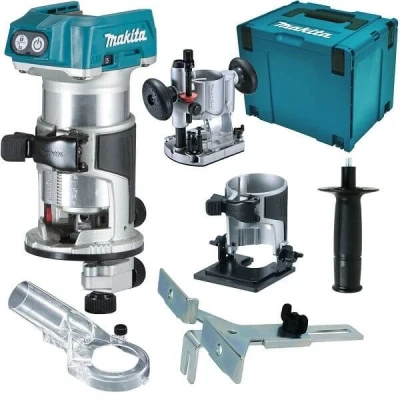 Afbeelding van Makita DRT50ZJX2 18V Li ion accu boven /kantenfrees body in Mbox