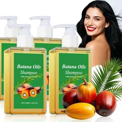 Afbeelding van Batana Oil Shampoo, Shampoo de Oil, 100ml, Hydrateer Haar, Zacht Haar (4 Stuk)