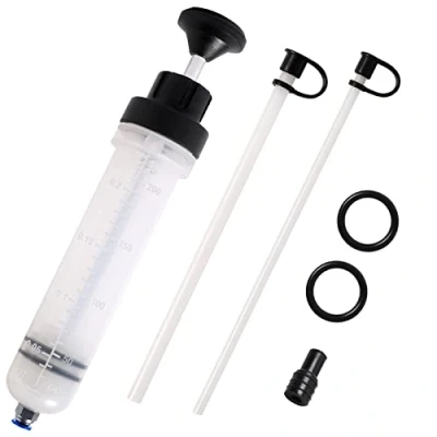 Afbeelding van LEMOTO Oliezuigspuit, Remvloeistofspuit Van 200 Ml, Olievloeistofextractor, Vloeistofextractor En Vulpomp, Autobrandstofolie, Remvloeistof, Koelvloeistof, Olie Extractor, Overdrachtshandpompgereedschap