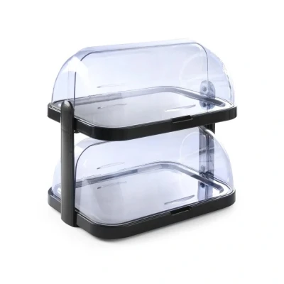 Afbeelding van Hendi Roltop presentatie gekoeld, ABS;SAN (Styreen acrylonitrile hars), Transparant, 32(b)x44(d)x44(h)cm, 871812