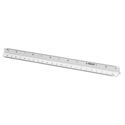 Afbeelding van Westcott schaallat, 30 cm, 1:20; 1:25; 1:50; 1:75; 1:100 en 1:125 schaallat