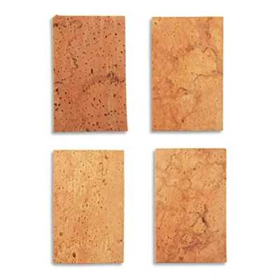 Afbeelding van 8 Korkplatten für Holzblasinstrumente Saxophon/Klarinette Reparatur Korkplatte portugiesischer Kork zB S Bögen oder Klappen 0,6 mm, 1,0 1,5 mm 2,0 (je 2 Platten) Set