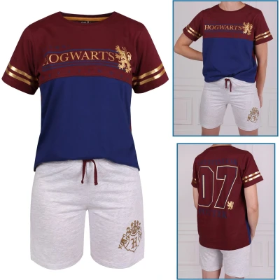 Afbeelding van HARRY POTTER Hogwarts Grijs bordeauxrode zomerset voor jongens