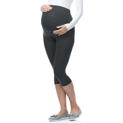 Afbeelding van Be Mammy Vrouwen Zwangerschaps 3/4 Legging 03 (Dark melange, XL)