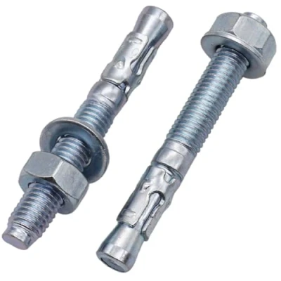 Afbeelding van SKIR&#039;CO (8 stuks) Verzinkte wigankers M10 x 80 mm, metalen pluggen, ankerbout, metselankers, betonanker