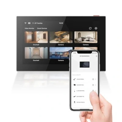 Afbeelding van Ezviz SD7 Slim scherm Touchmonitor Smart home hub Touchscreen Tweewegsgesprek Zwart
