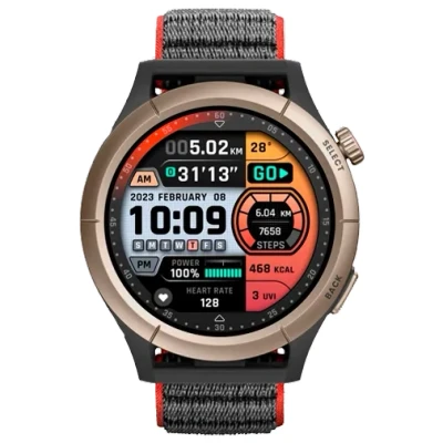 Afbeelding van Amazfit Cheetah Pro Goud (Zwarte Nylonband)