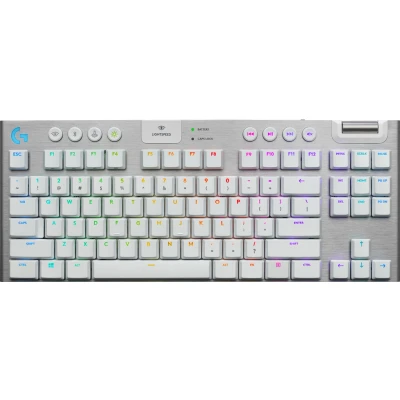 Afbeelding van Logitech G 920 009663 toetsenbord Gamen RF draadloos + Bluetooth QWERTY Scandinavisch Wit