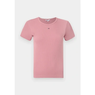 Afbeelding van Tommy Jeans SLIM Essential Tshirt basic, Dames, Maat: 32, Tahiti berry