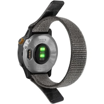 Afbeelding van INF Band compatibel met Garmin Fenix 7X/6X/5X/3/D2 Bravo/Descent MK1, horlogeband voor horloges, vervangende nylon band, 26 mm brede horlogebanden