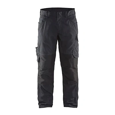 Afbeelding van Blaklader Service werkbroek met stretch 1459 1845 Medium Grijs/Zwart C58
