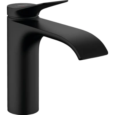 Afbeelding van Wastafelmengkraan HansGrohe Vivenis Eengreeps 110 CoolStart Zonder Afvoer Mat Zwart
