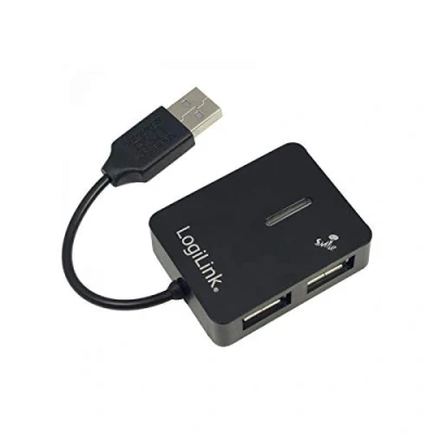 Afbeelding van LogiLink® USB 2.0 Hub 4 Port, Smile, Black