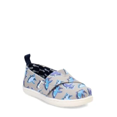 Afbeelding van TOMS Klassieke Alpargata Loafer Flat, Motregen Grijze gloed in de donkere Witte Haai, 9 UK Kind, Glow the Dark Grote Child