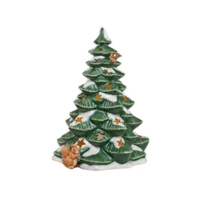Afbeelding van Goebel Kerst Windlicht Besneeuwde lichtboom Kerstboom 23cm aardewerk