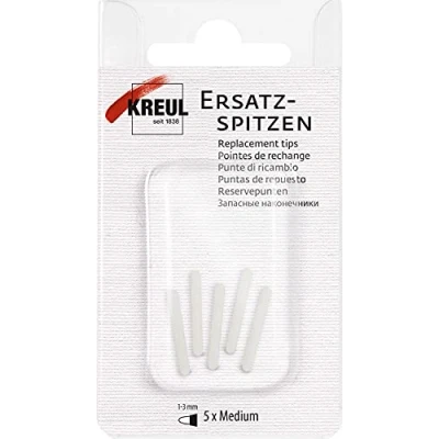 Afbeelding van KREUL 17982 Vervangingspunten medium, 5 stuks, lijndikte 1 tot 3 mm, geschikt voor Triton Acryl Marker, Glas &amp; Porselein Stift