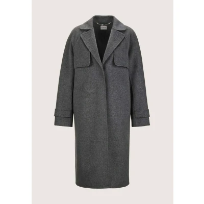 Afbeelding van Madeleine Doubleface Mantel, Dames, Maat: 34, Graphite natural white melange