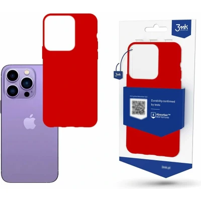Afbeelding van Apple iPhone 14 Pro Max 3mk Matt Case strawberry
