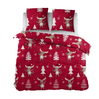 Afbeelding van Snoozing Felicia Dekbedovertrek Lits jumeaux 240x200/220 cm Rood