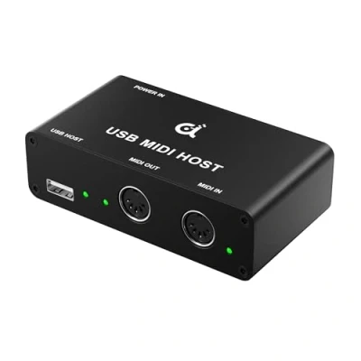 Afbeelding van DigitalLife USB MIDI Host Box (5 PIN Interface), 1 Ing./1 Uit., Brug naar Toetsenborden, Controller