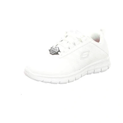 Afbeelding van Skechers Sure Track Erath Slip on sneakers voor dames, wit leer., 36.5 EU