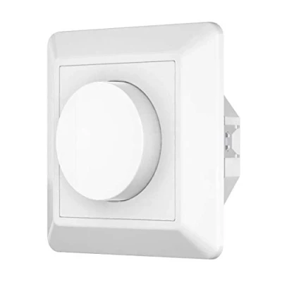 Afbeelding van led TRADING ZigBee 3.0 Draaidimmer wandschakelaar, 1 kanaal voor 230 V max. 200 W met knopaansluiting faseafsnijding besturing dimbare lampen, transformatoren en lampen zonder neutrale