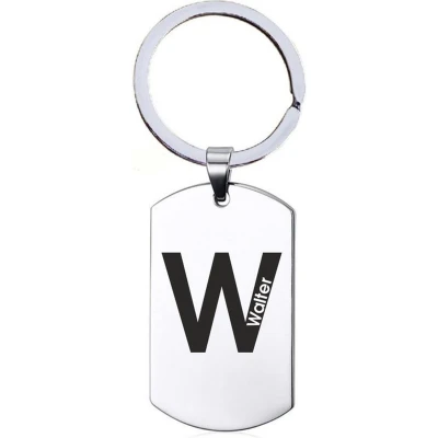 Afbeelding van Naamkado Walter RVS Sleutelhanger