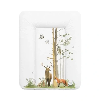 Afbeelding van Ceba Baby® Zachte aankleedkussen, 50 x 70 cm, babyaankleedkussen, voor jongens en meisjes, waterdicht, afwasbaar, Oeko Tex® standaard 100, Made in EU, bos