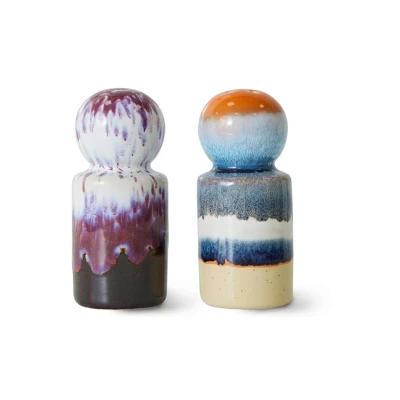 Afbeelding van HKliving peper en zoutstel 70&#039;s