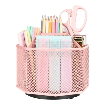Afbeelding van EXERZ 360 Roterende Bureau Organizer, Draaiende Houder, Roterend Opbergsysteem. Antislip Basi