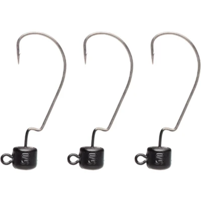 Afbeelding van Savage Gear Ned EWG Jighead Matt Black (3 pcs) Maat : Haak 3/0 5g