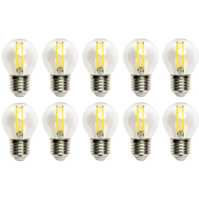 Afbeelding van Kogellamp E27 10 stuks G45 LED 4W=40W gloeilamp warmwit 2700K